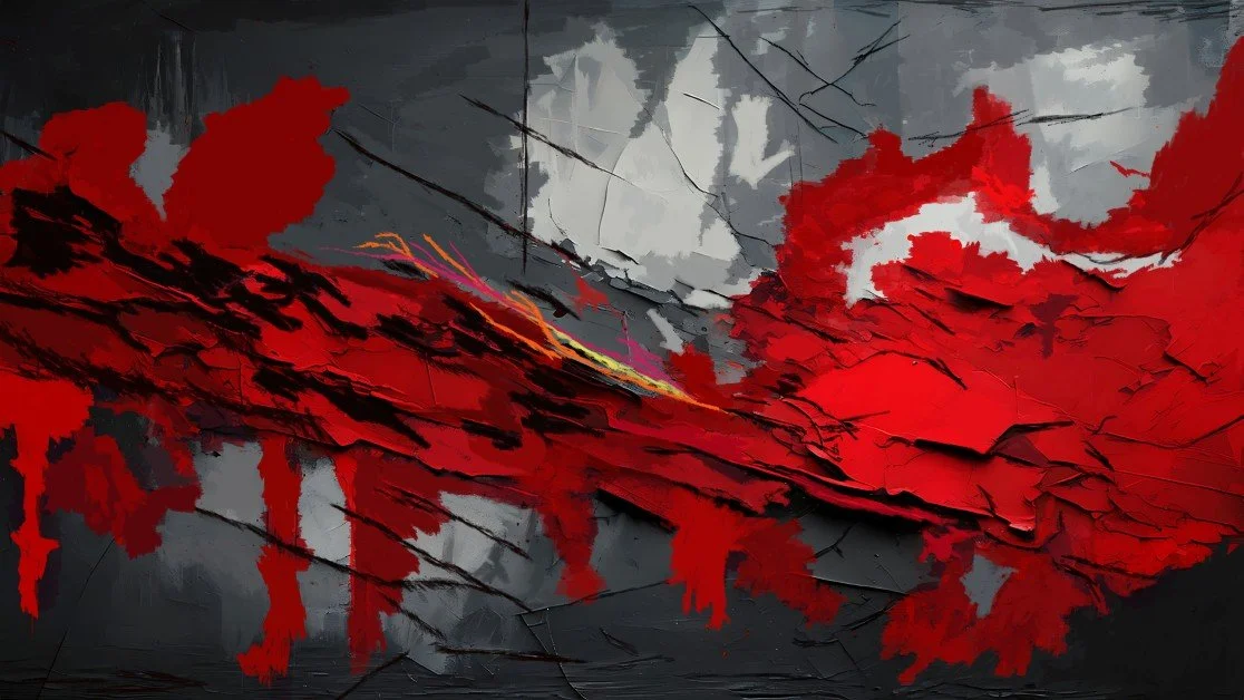 FRACTURED-SILENCE watercolor by Phillip J Gordon