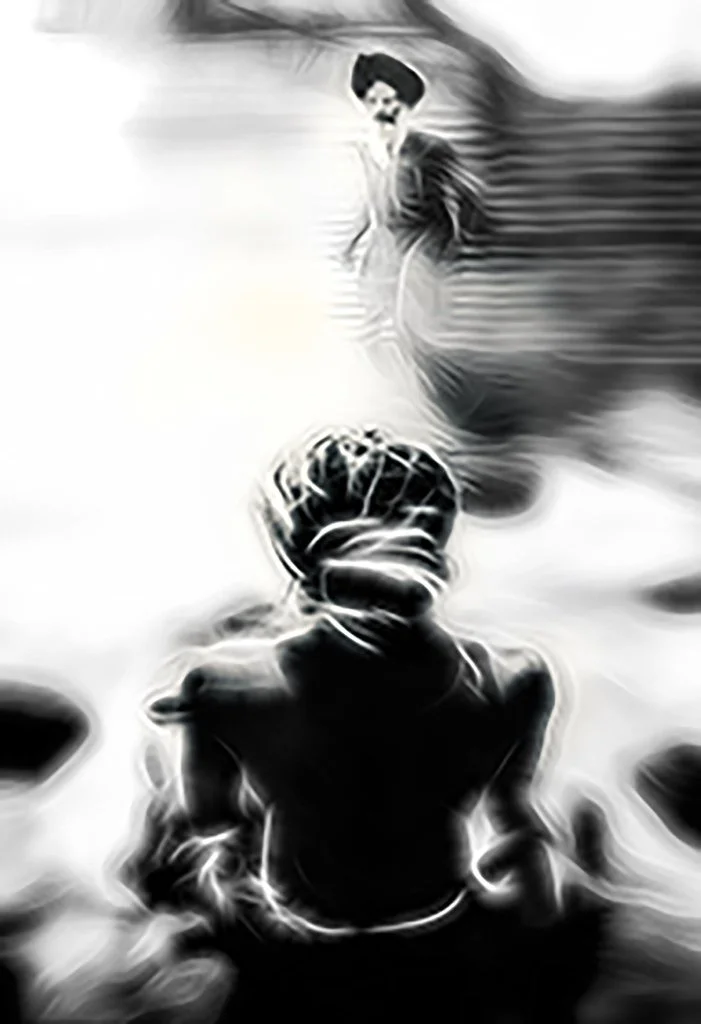 black and white abstract photo