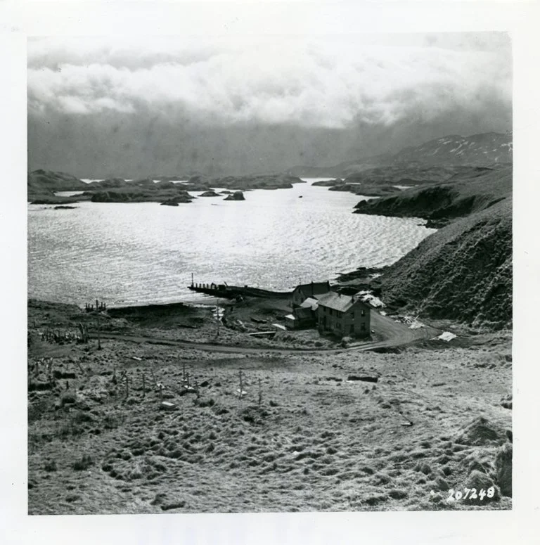 Atka Harbor , 1945 Photo by Tec5 Vincent A. Wallace, U.S. Army