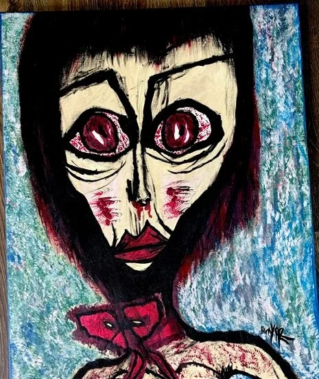 Artist Raven Ramirez Cantu - abstract portrait