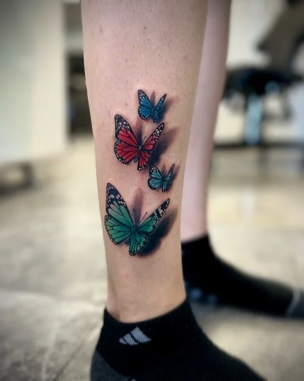 butterfly tattoos by Vic Tamian
