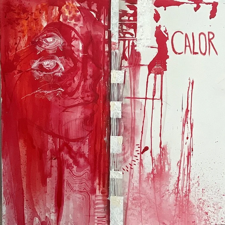 red abstract painting by Ilya Black