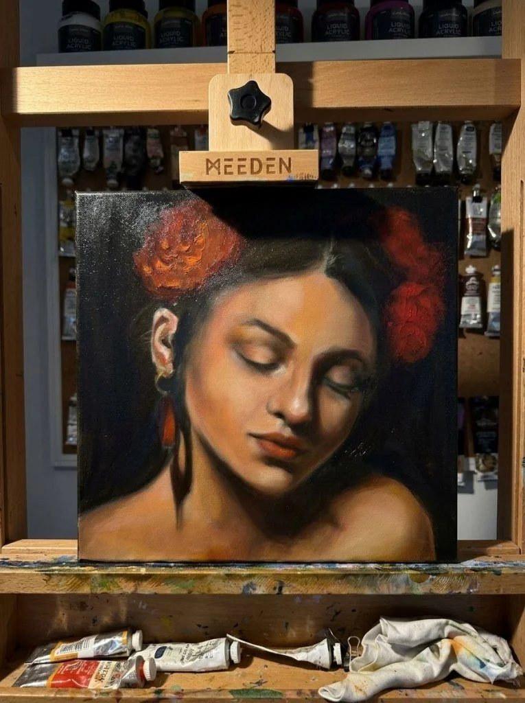 portrait by artist Mari Bloom
