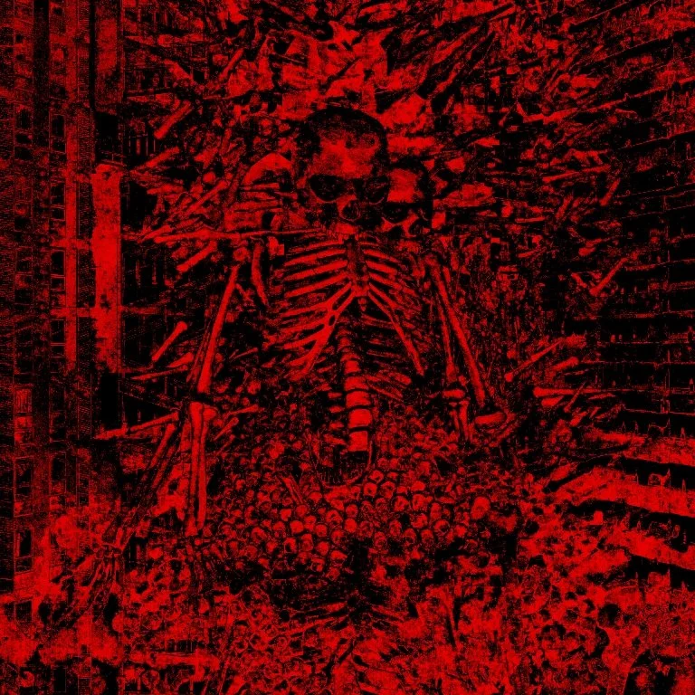 Charles Jawor Artist - Digital Surrealism - red skeletons