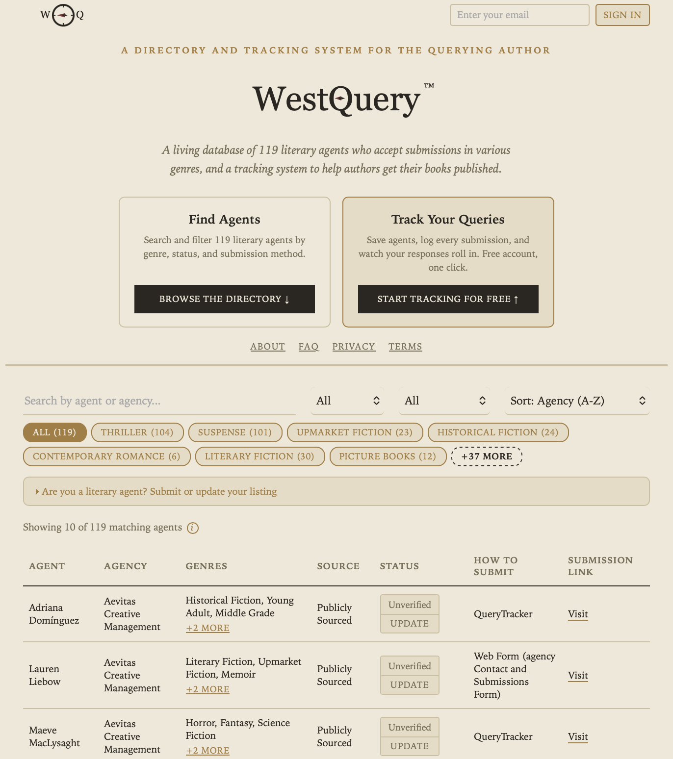 westquery screenshot