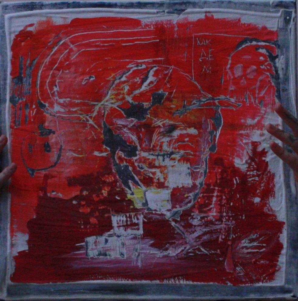 red abstract painting by Ilya Black