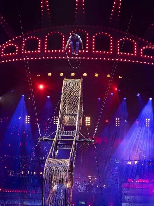 Mauricio Vanegas on the wheel of death