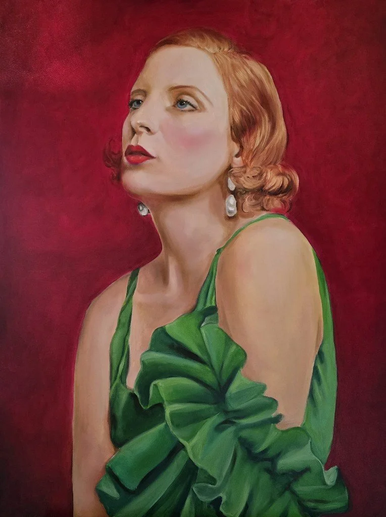 Woman painting by Mari Bloom