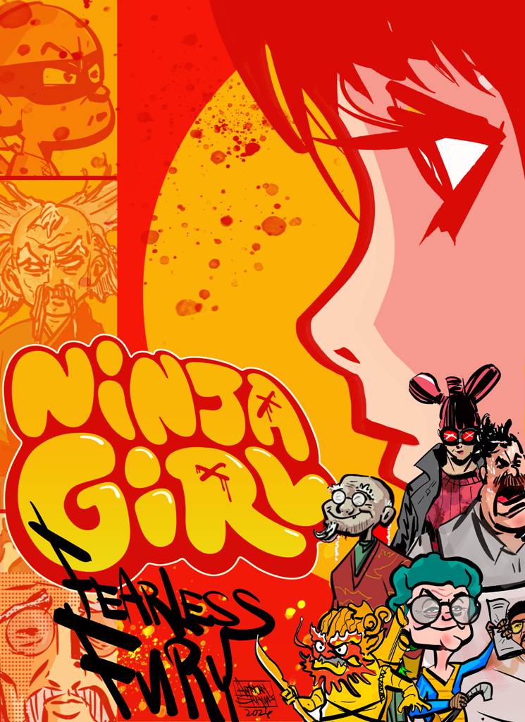 Ninja Girl - Fearless Fury illustration