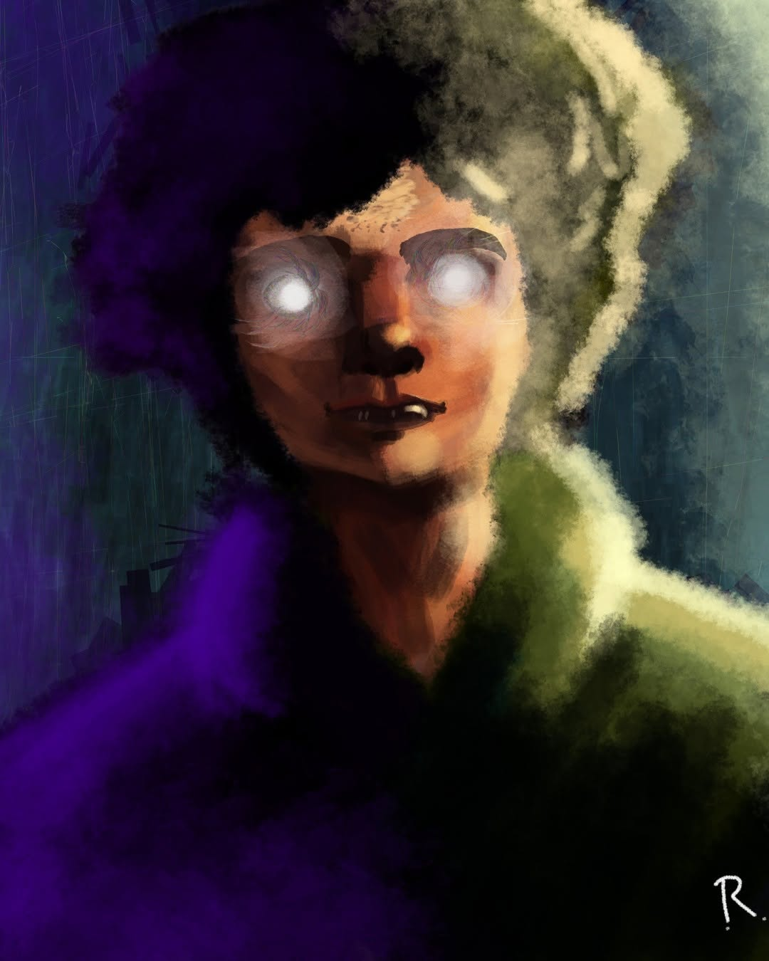 Artist Rendyl James Lazala-Creepy Art - Self Portrait