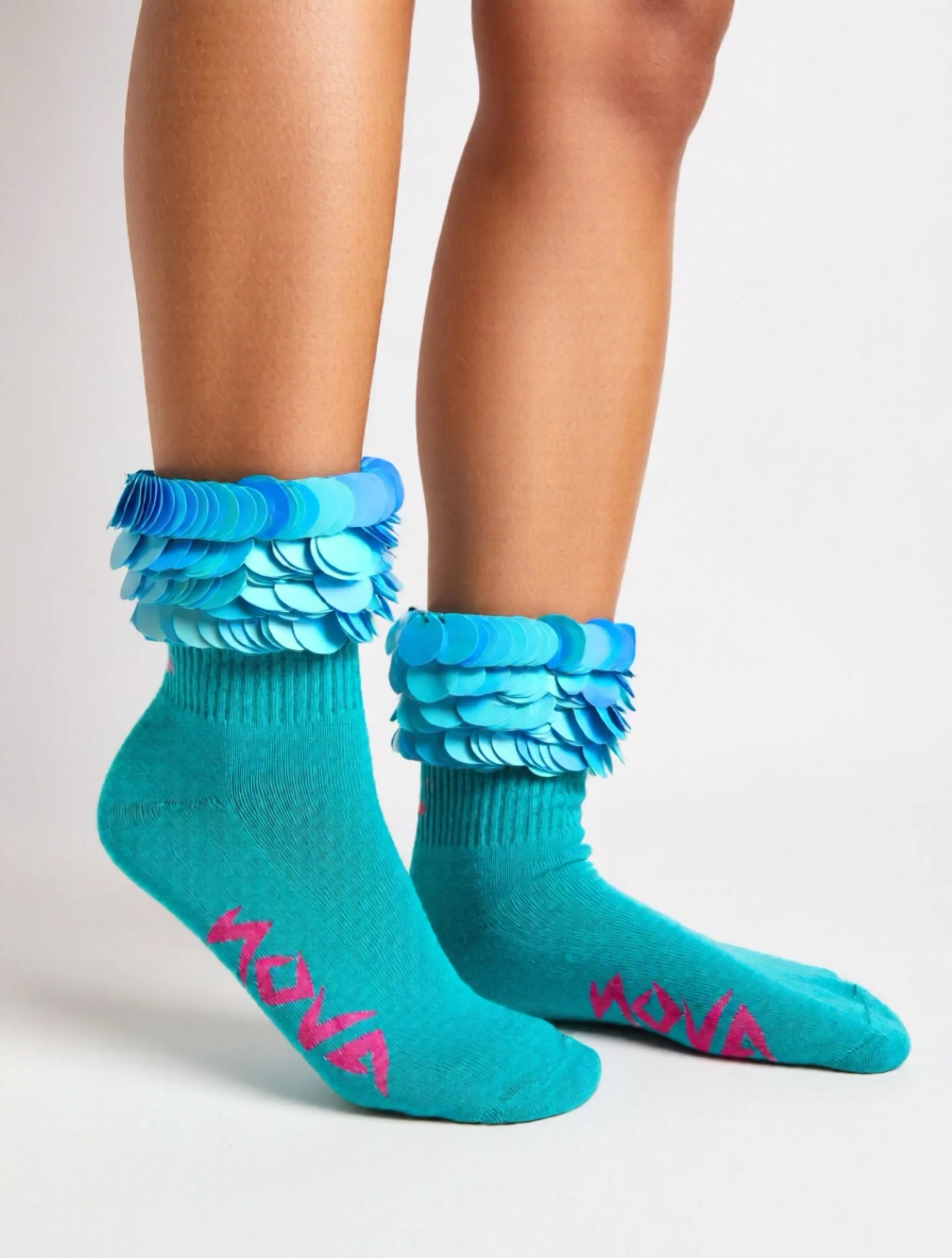 Nova sequin disco socks festival wear
