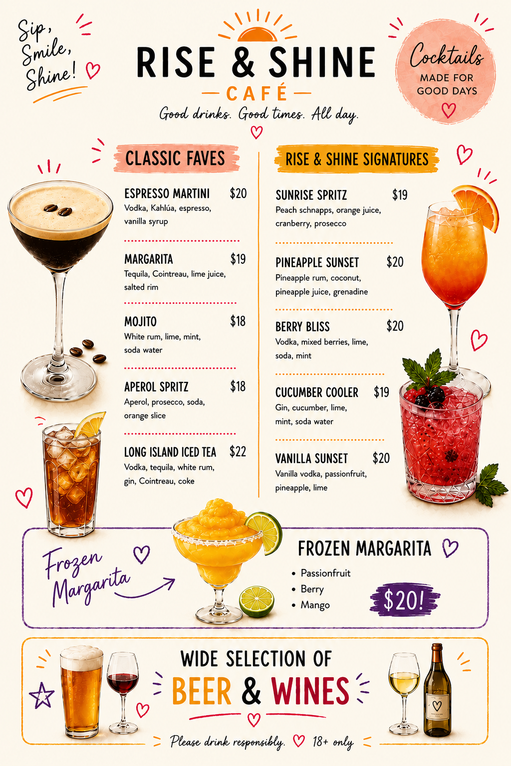 Cocktail Menu