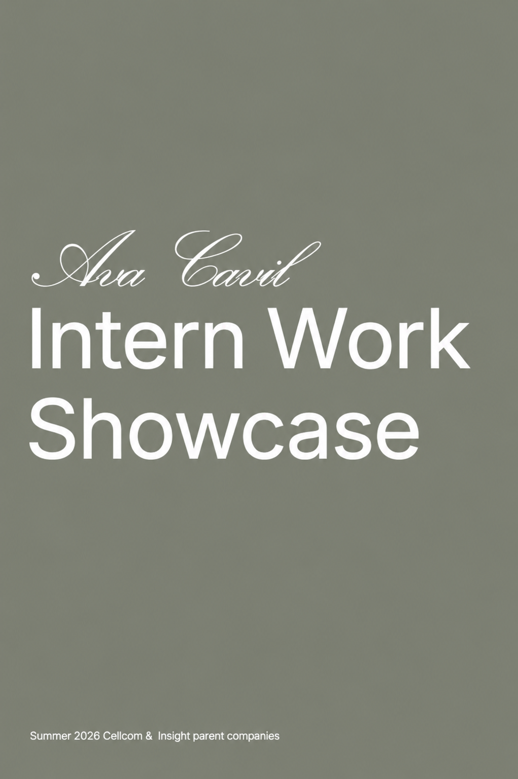 Cellcom & Insight Internwork