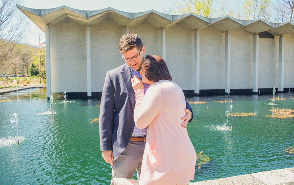 Engagement at D.C. Arboretum. 