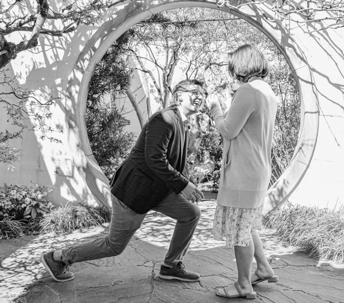 Engagement at D.C. Arboretum. 