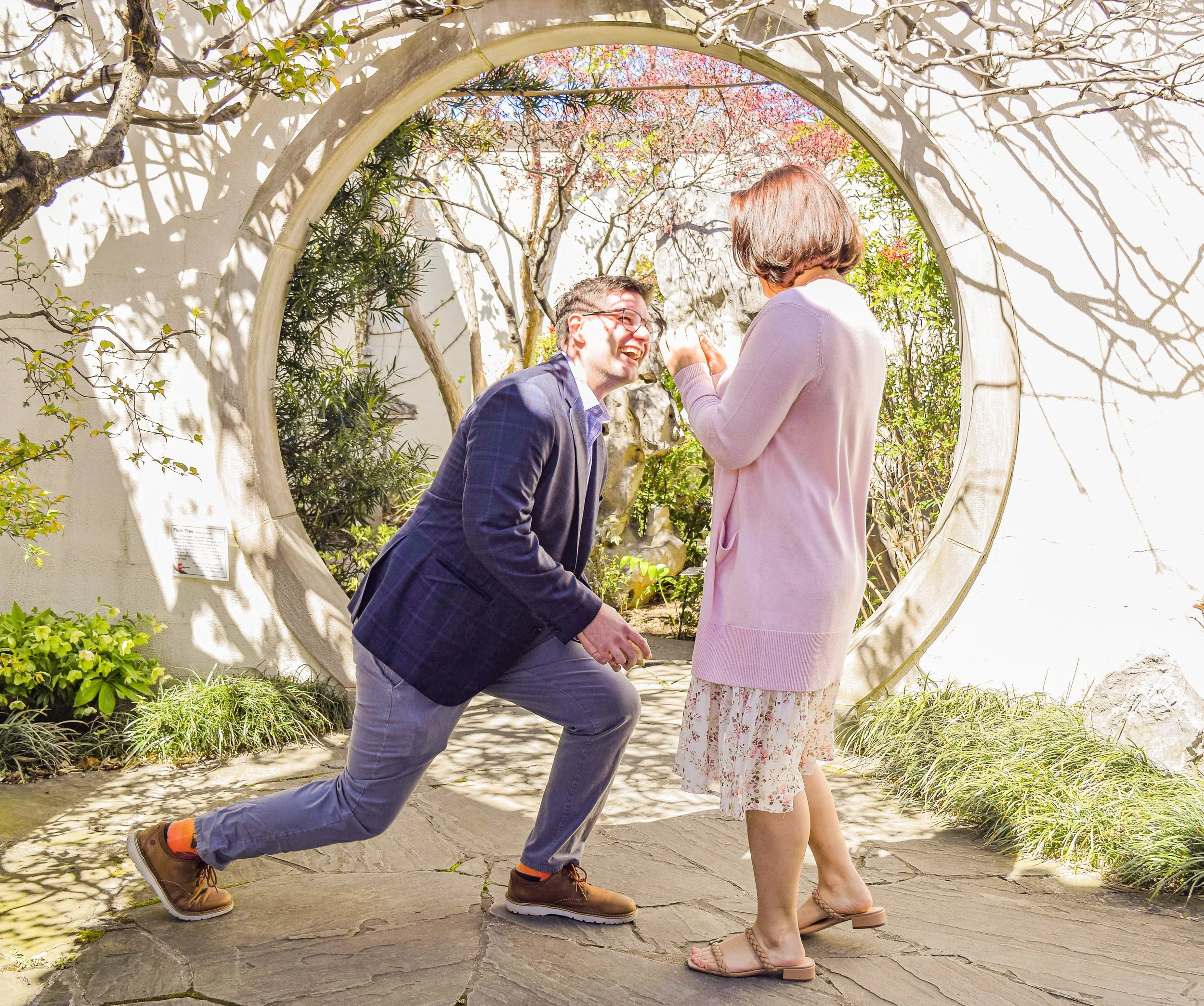 Engagement at D.C. Arboretum.