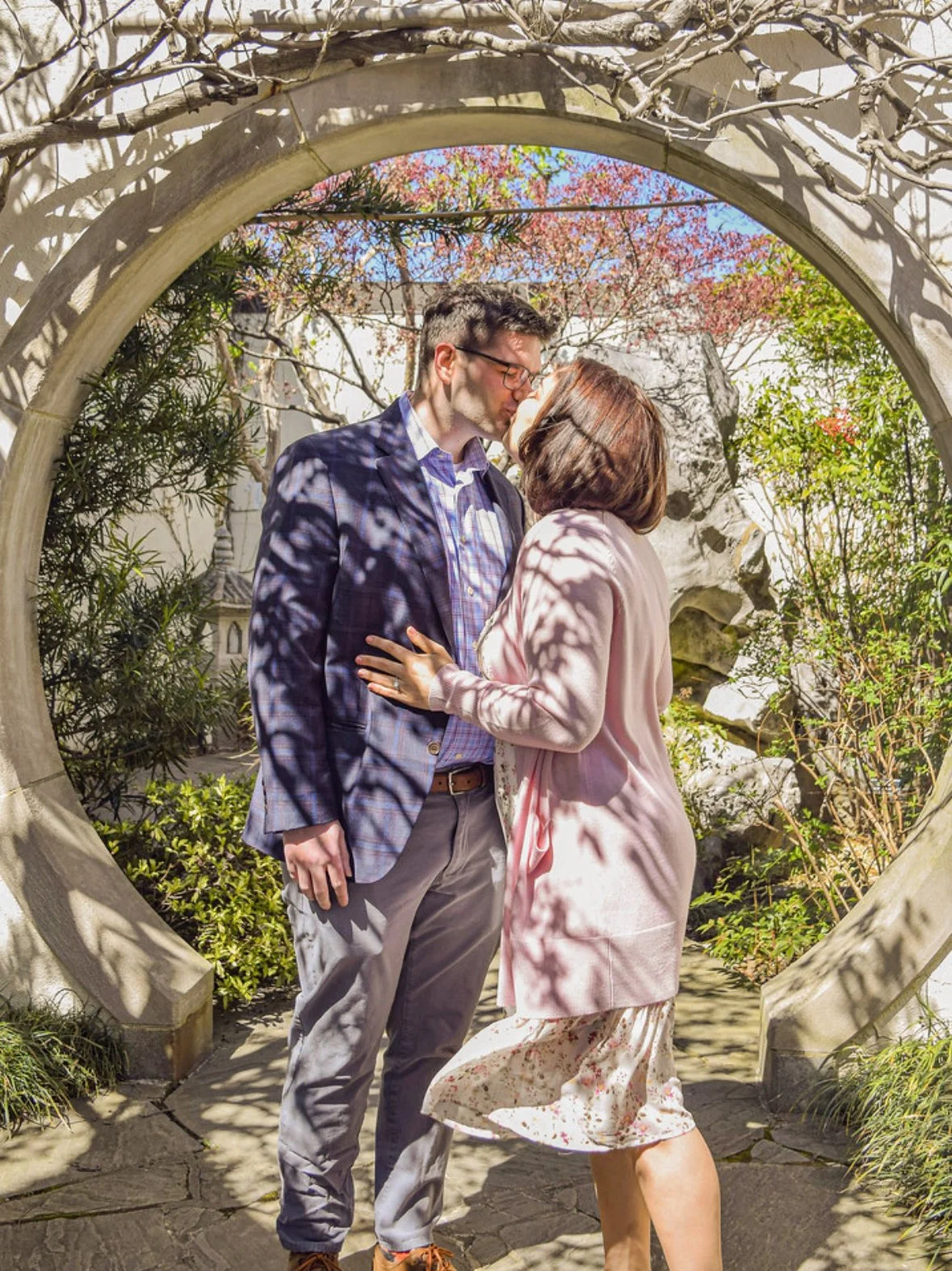 Engagement at D.C. Arboretum.