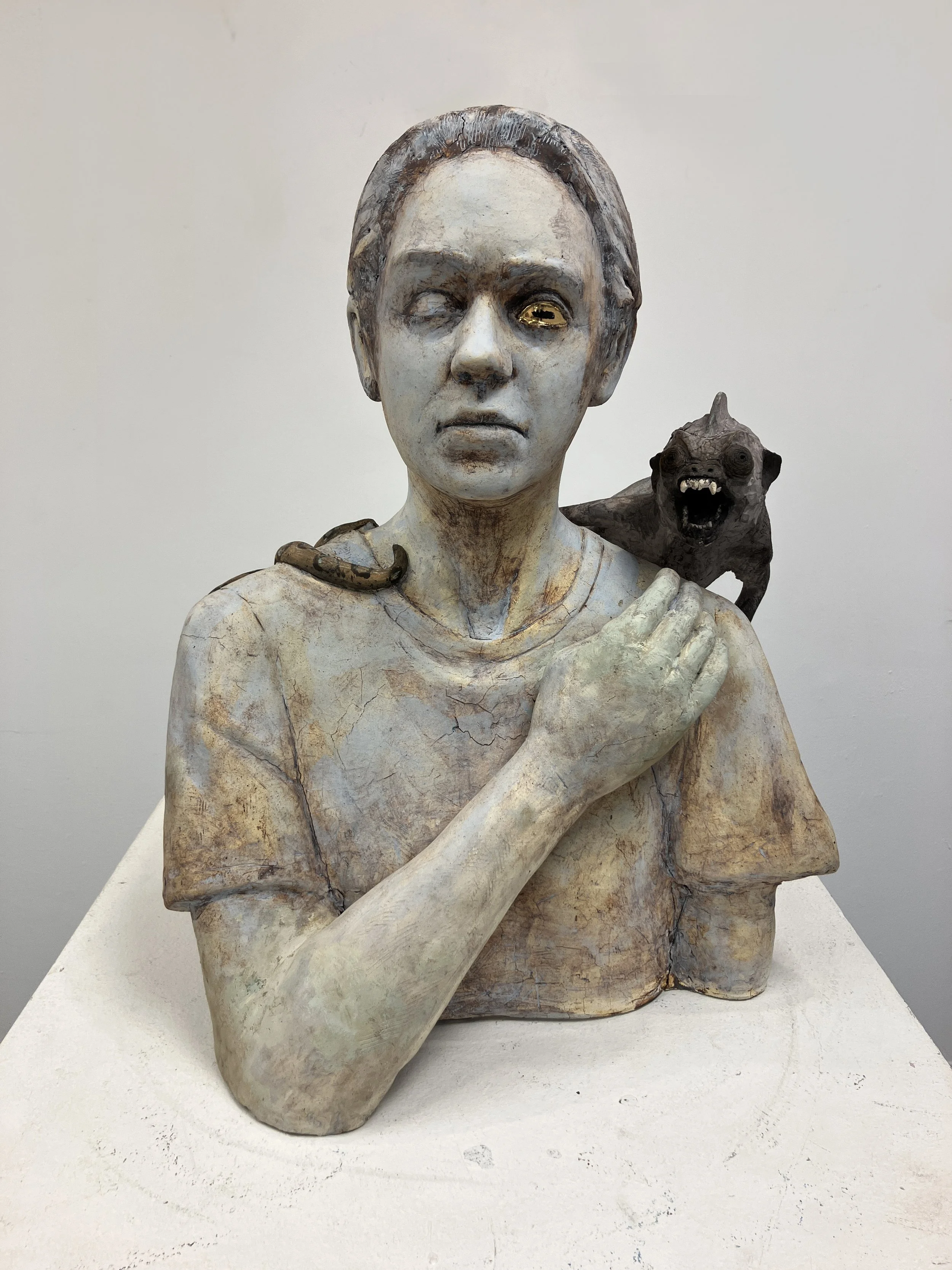 "Communion", 19"x15"x7.5", Ceramic ; Click Image for Alternate Views