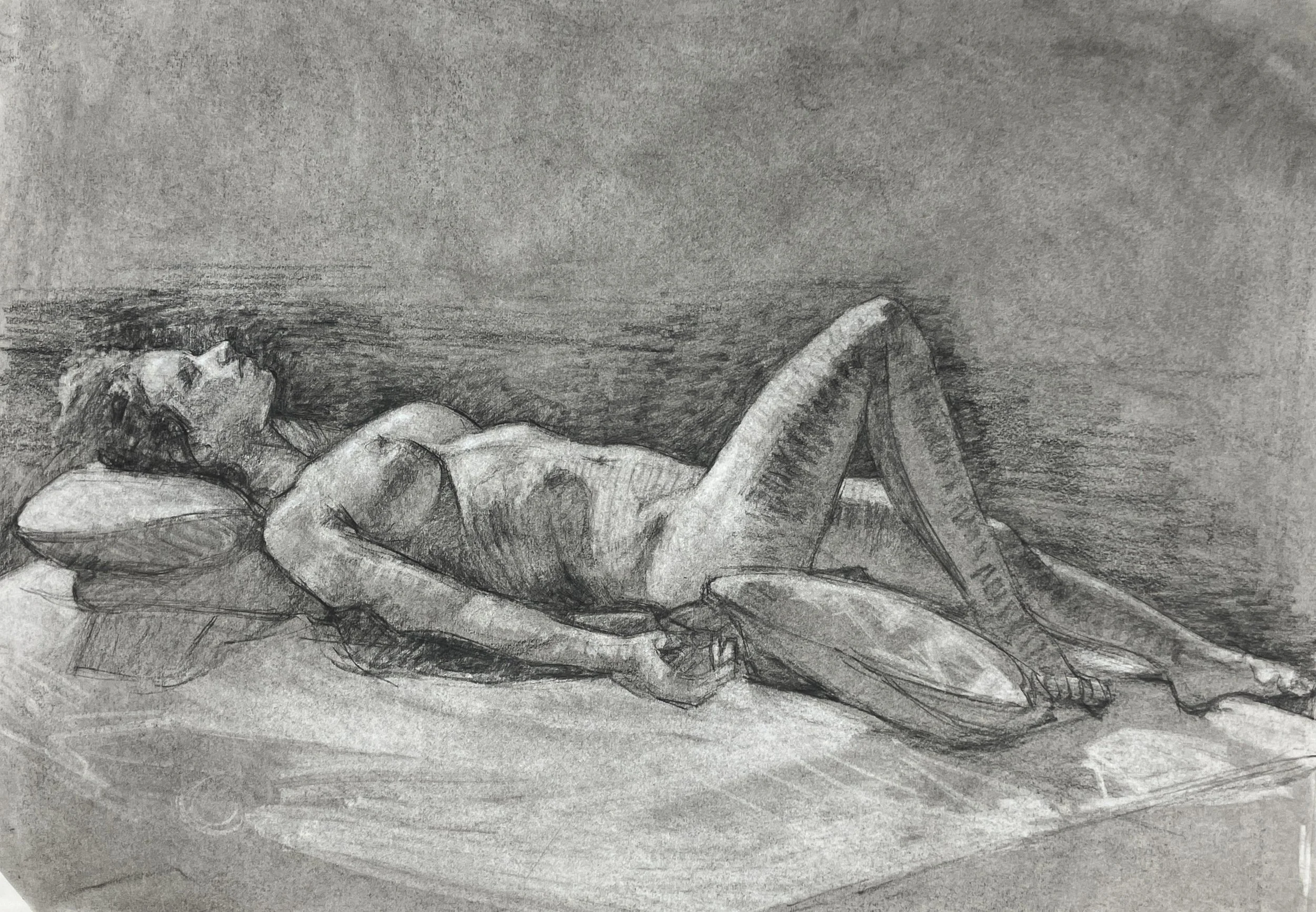 "Full Value Study IV", 18"x24", Charcoal on Paper