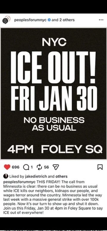 ICE OUT - Stand with Minnesota - Nationwide Walk Out - 4pm Foley Square