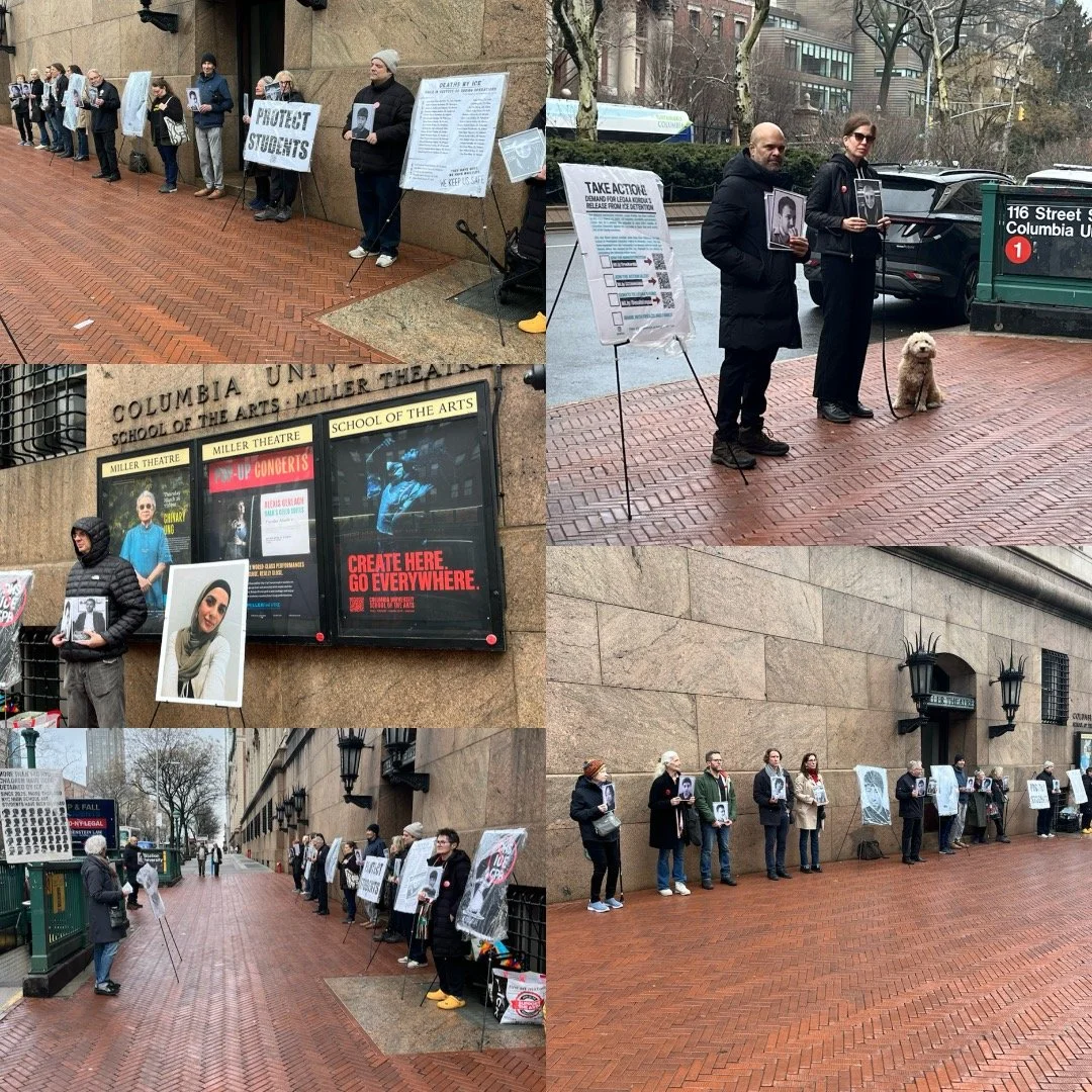 Weekly: Columbia community Silent Vigil for ICE Abducted Students 12-1pm Mondays