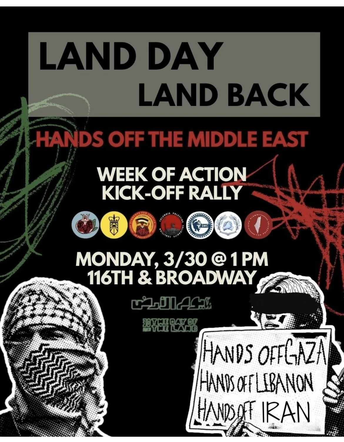 Land Day Land Back - Hands Off the Middle East