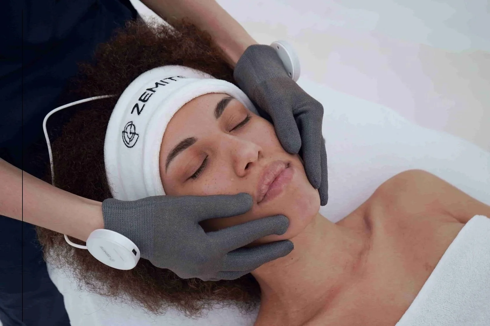 Relaxing NeoLifting Facial featuring precise sculpting massage to promote lift, circulation, and radiant skin.”