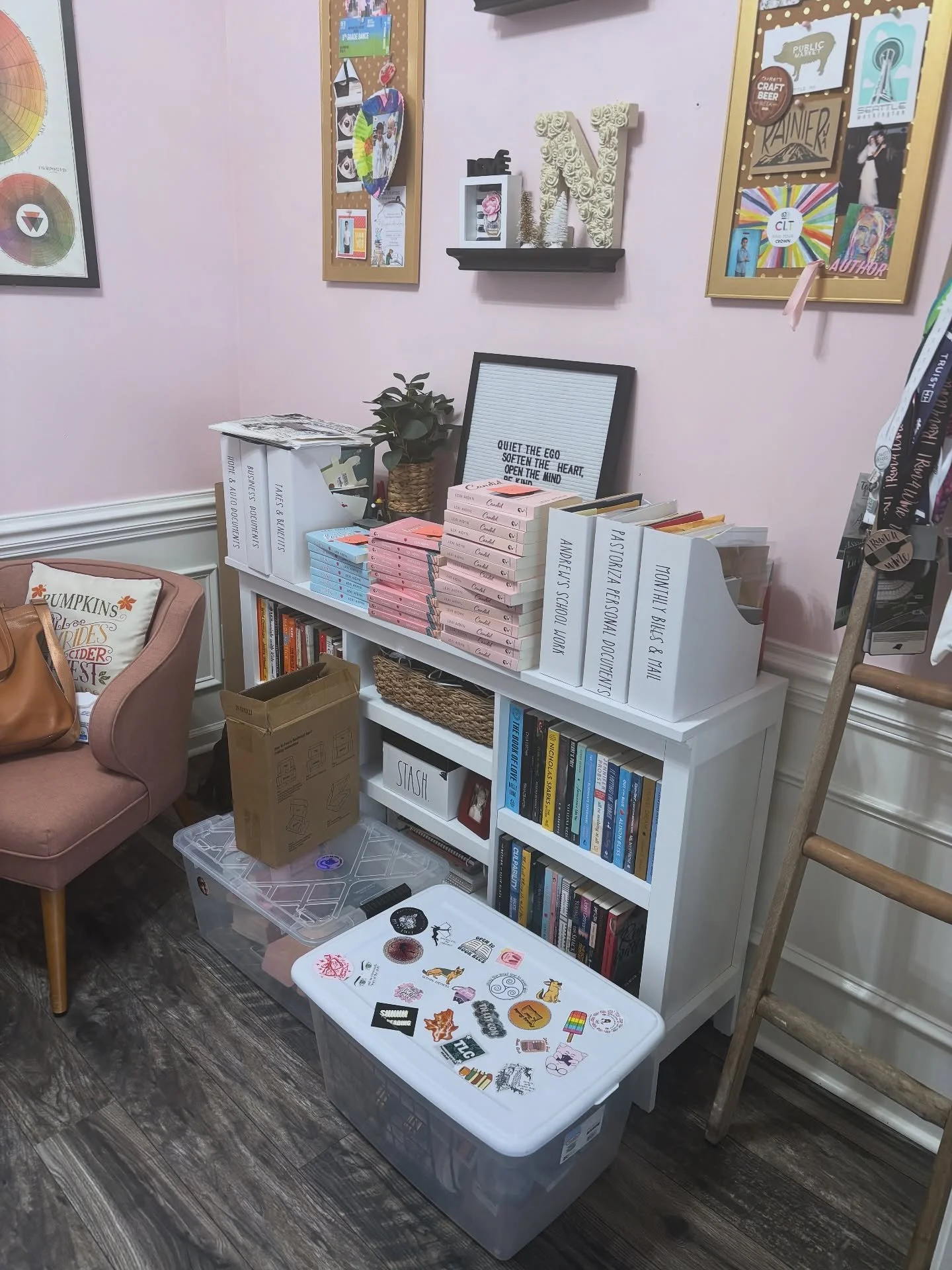 Being an author is more than writing stories. It&rsquo;s running a small business full of creativity, planning, and a little organized chaos.

Right now, my workspace looks like holiday prep central: stacks of books ready to ship, boxes of swag, and 