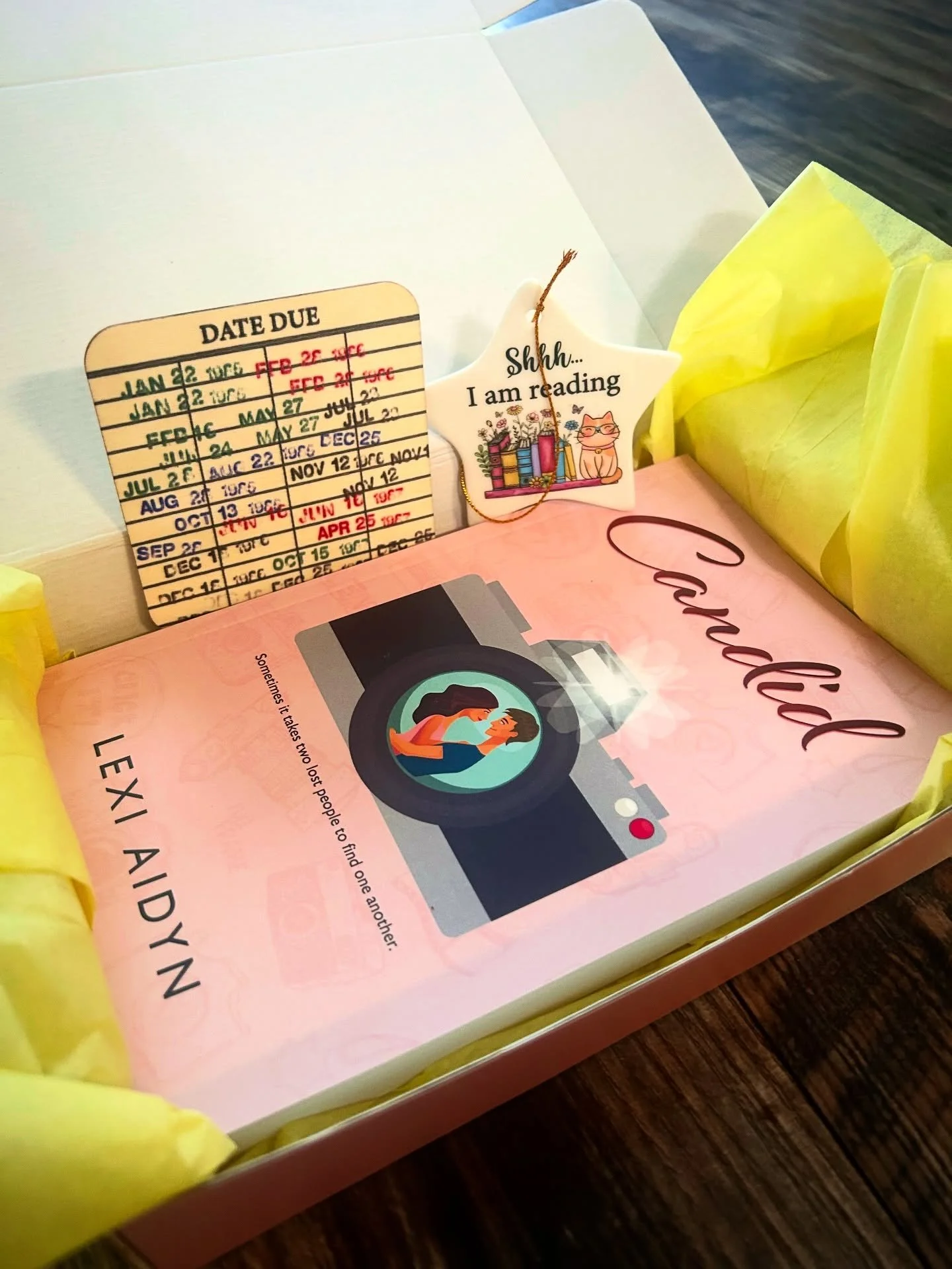 My favorite part of Black Friday? Creating something sweet for readers who love books as much as I do.

So this year, I put together the cutest book box:
✔️ A signed copy of any of my books
✔️ A keepsake ornament for your tree
✔️ Vintage library card