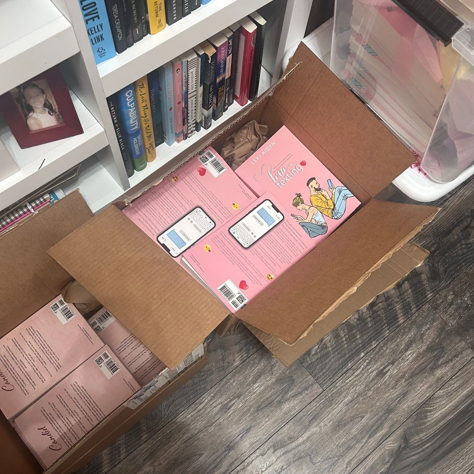 Saturdays look like this around here.
Boxes on the floor, shelves full of stories, and the quiet excitement of a new year getting started.
Getting inventory ready for upcoming events, shipping signed book orders, and restocking local bookstores. Thes