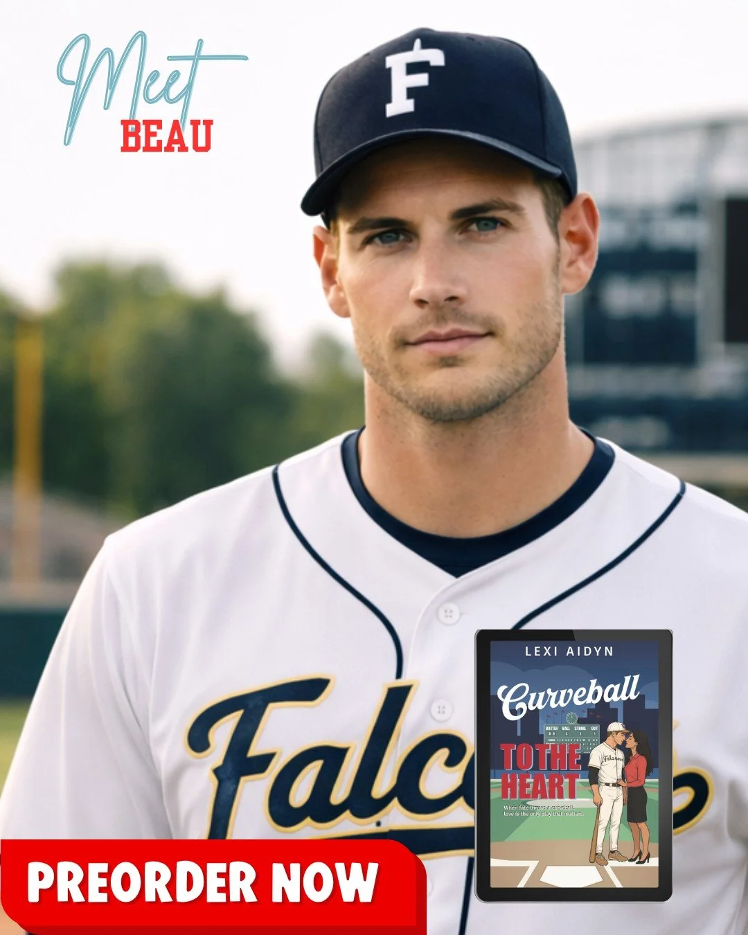 ⚾ Meet Beau.
⚾ Meet Bianca.

An injured baseball star.
A woman who never expected to fall for him.

When life throws a curveball, love might be the only play that matters.

Curveball to the Heart releases March 27.

❤️ Slow-burn romance
⚾ Baseball he