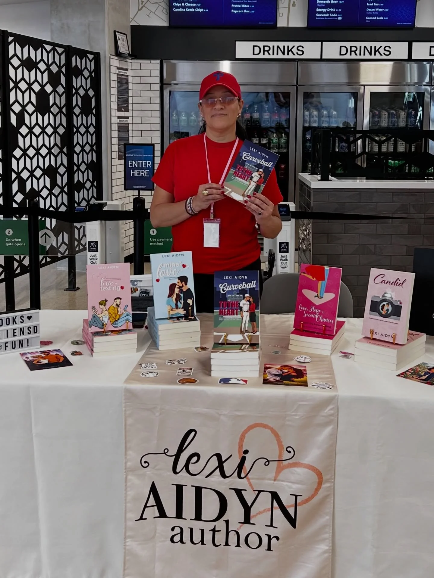 Need something to do this weekend? Come out to Spectrum Center and grab your next sports romance read.

If you pre-ordered Curveball to the Heart, come pick up your signed copy and some fun bookish swag. I&rsquo;d love to meet you, chat books, and he