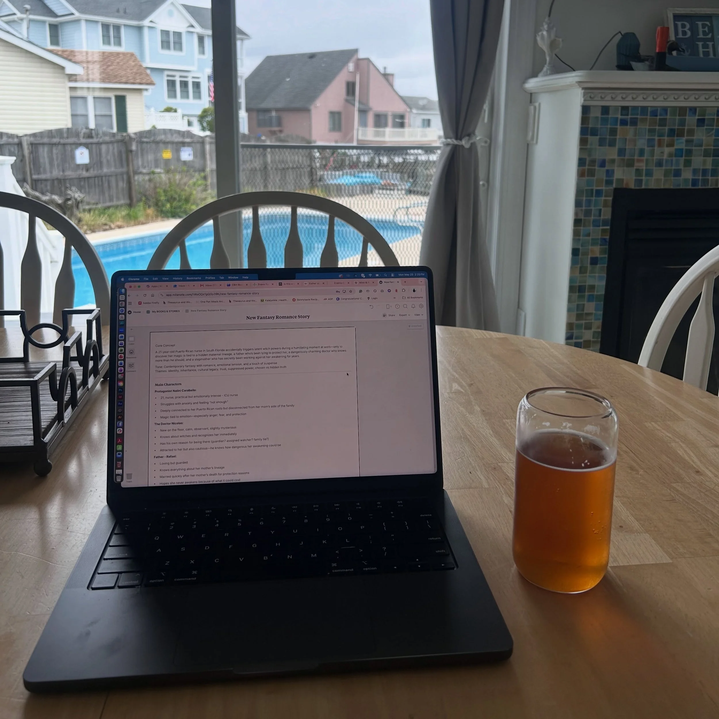 When the holiday weekend is more clouds than sunshine, you pour a drink and plot the next love story.

#romamceauthor #authorlife
