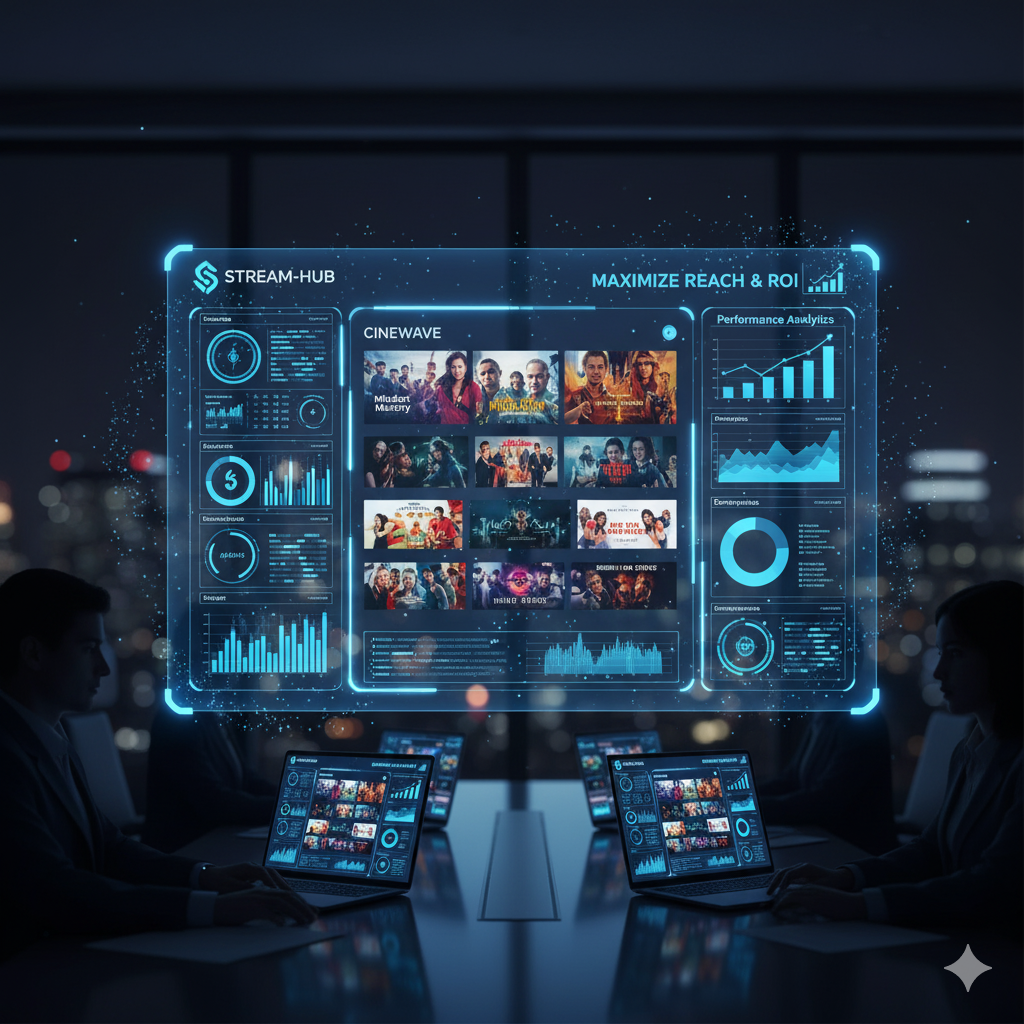 AI generated image of example streaming TV content