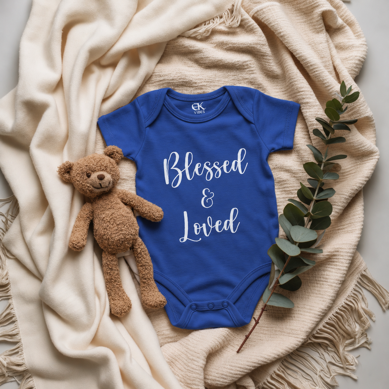 Onesie - Blessed & Loved - B&W Design v1.jpg