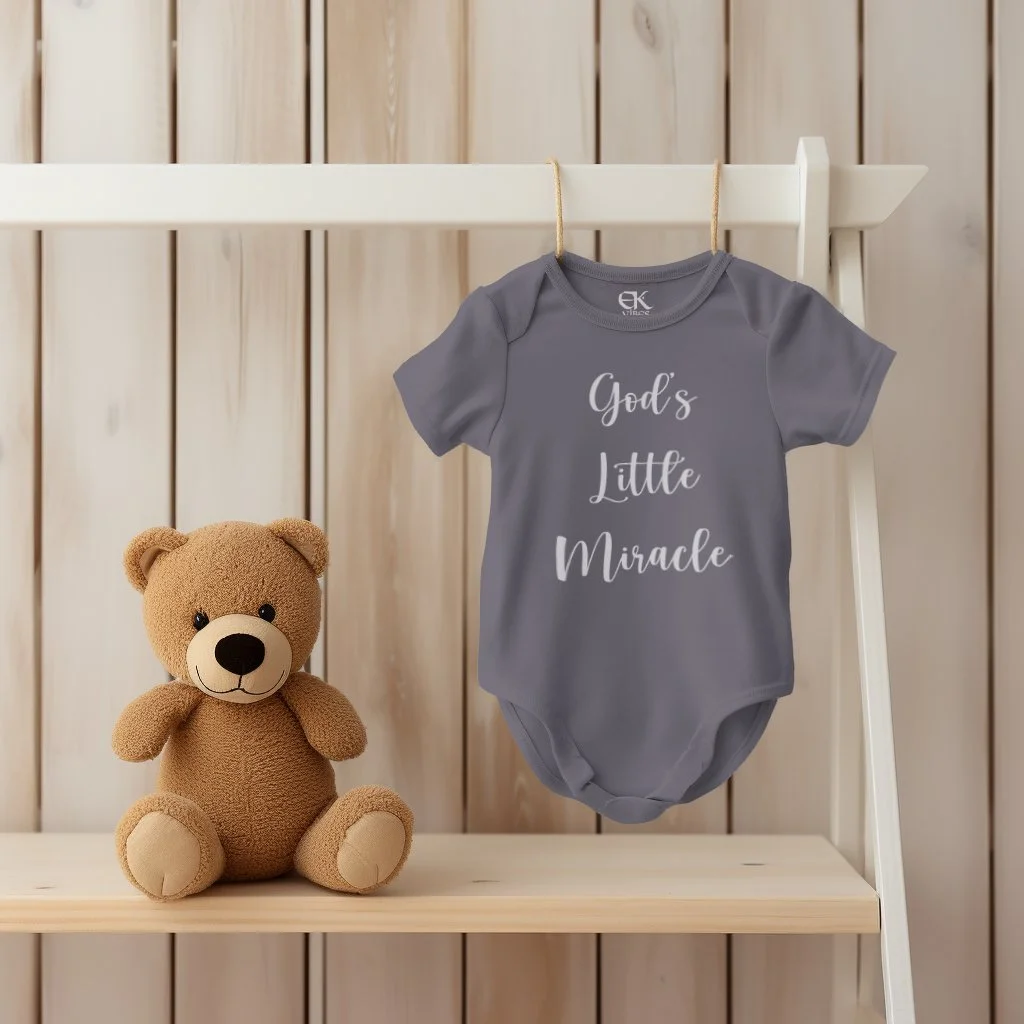 Onesie - God's Little Miracle - B & W Design v2.jpg