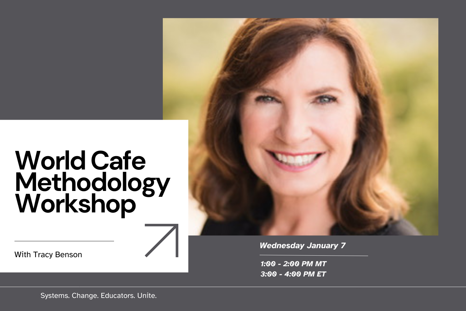 World Cafe Methodology Workshop With Tracy Benson - 1PM MT | 3PM ET
