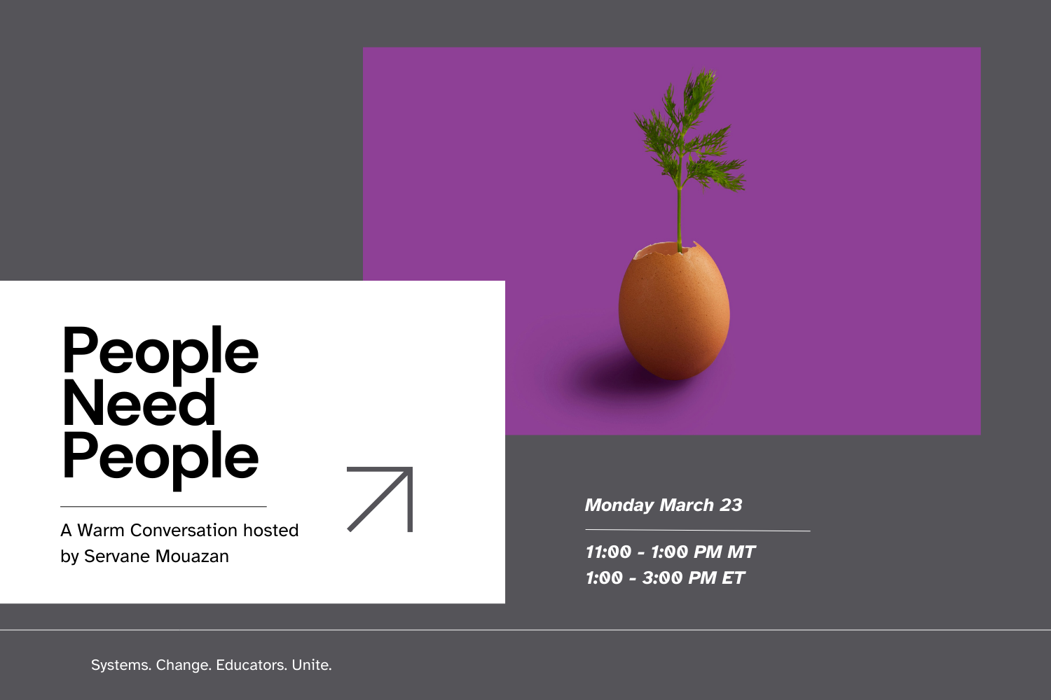 People Need People🫀 A Warm Conversation hosted by Servane Mouazan - 11 AM MT | 1 PM ET