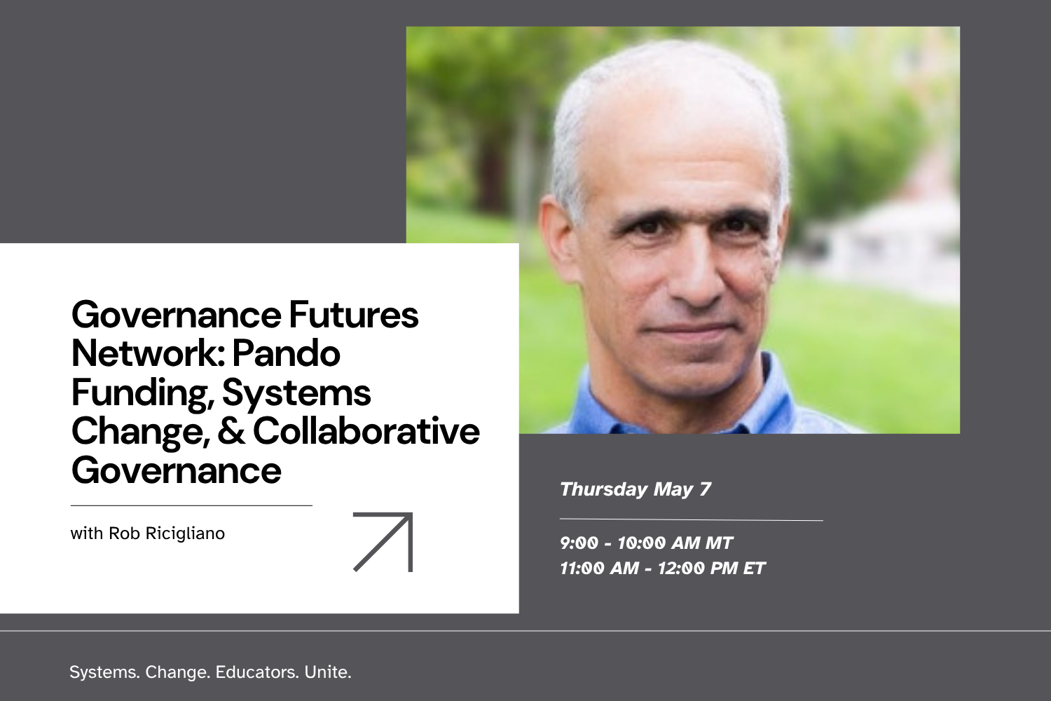 Governance Futures Network: Pando Funding, Systems Change, &amp; Collaborative Governance with Rob Ricigliano 