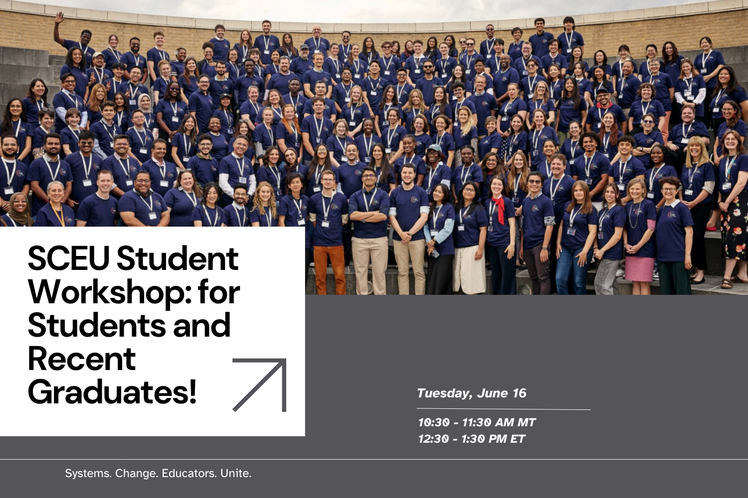 SCEU Student Workshop: for Students and Recent Graduates!