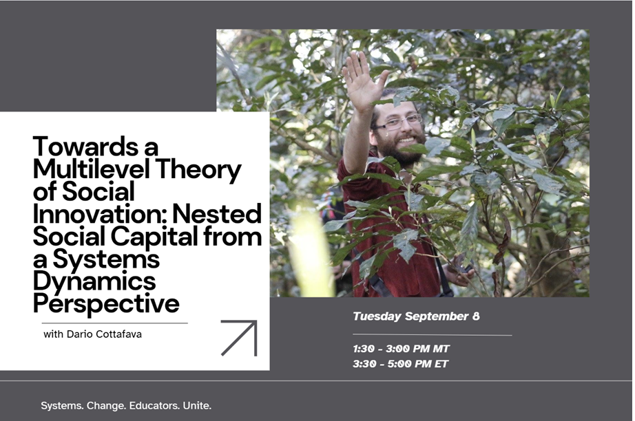 Towards a Multilevel Theory of Social Innovation: Nested Social Capital from a Systems Dynamics Perspective with Dario Cottafava