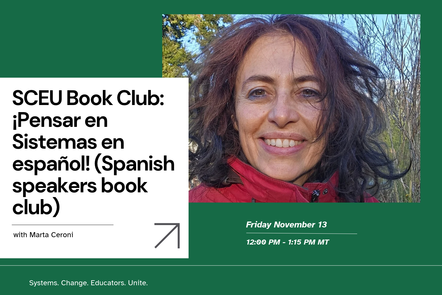SCEU Book Club: ¡Pensar en Sistemas en español! (Spanish-speakers book club) with Marta Ceroni