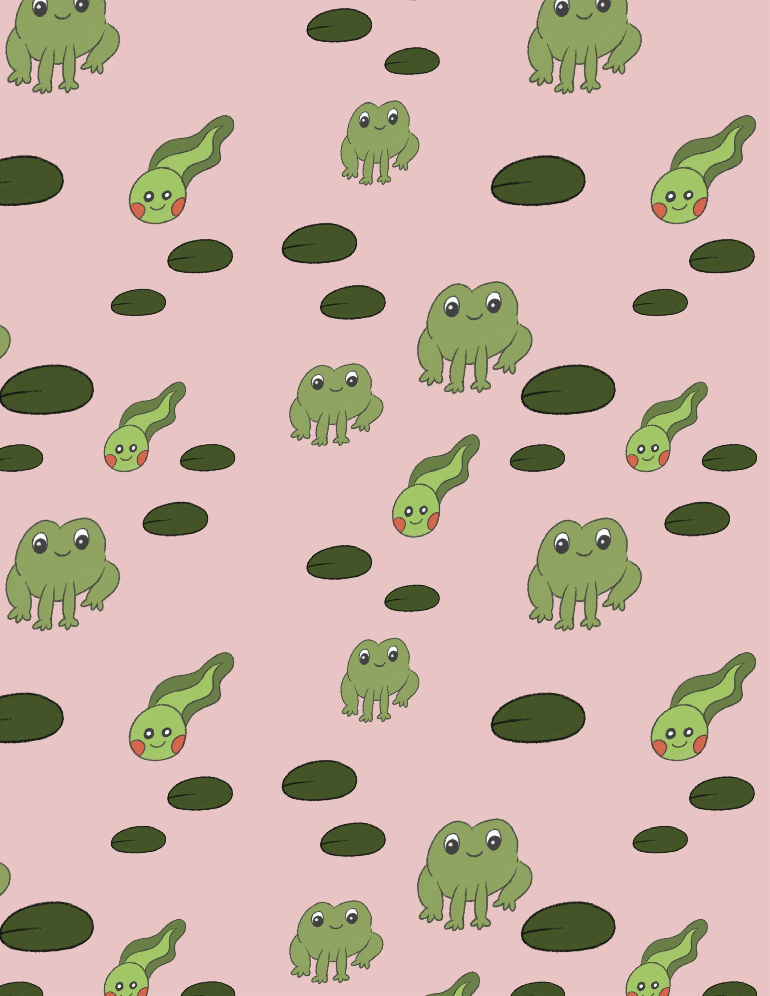 tadpoles and lillypad pattern.jpg
