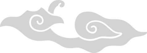 Stylized batik pattern with swirling black and gray clouds