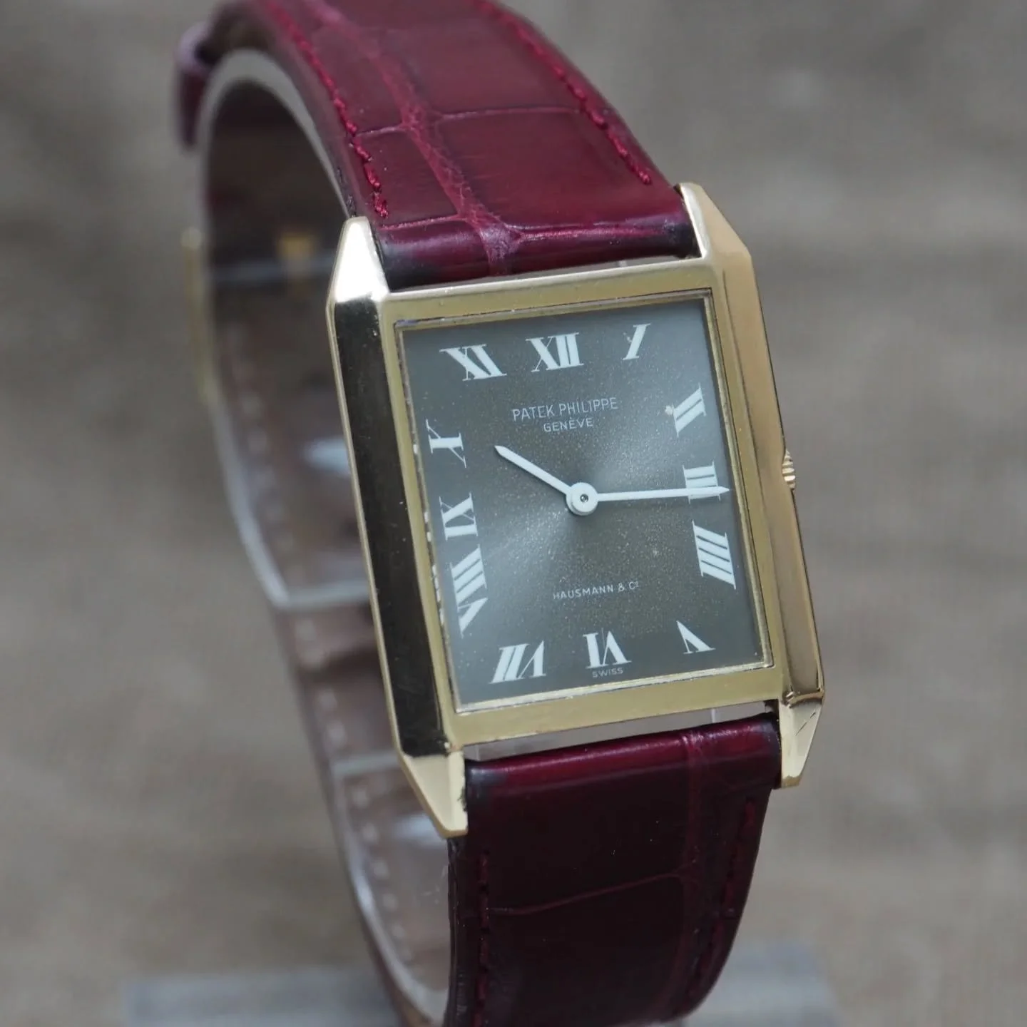 Patek Philippe, 3491, 1964

A beautifully elegant and highly collectible vintage Patek Philippe, reference 3491, dating to 1964 and presented in a classic rectangular Gondolo-style case. This example is particularly special, featuring a rare co-signe