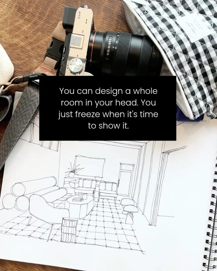 Interior design sketching is the skill that finally gets the idea out of your head and in front of your client before the moment passes.

If you can see the whole room in your mind but freeze the second it is time to show it, you are not bad at desig