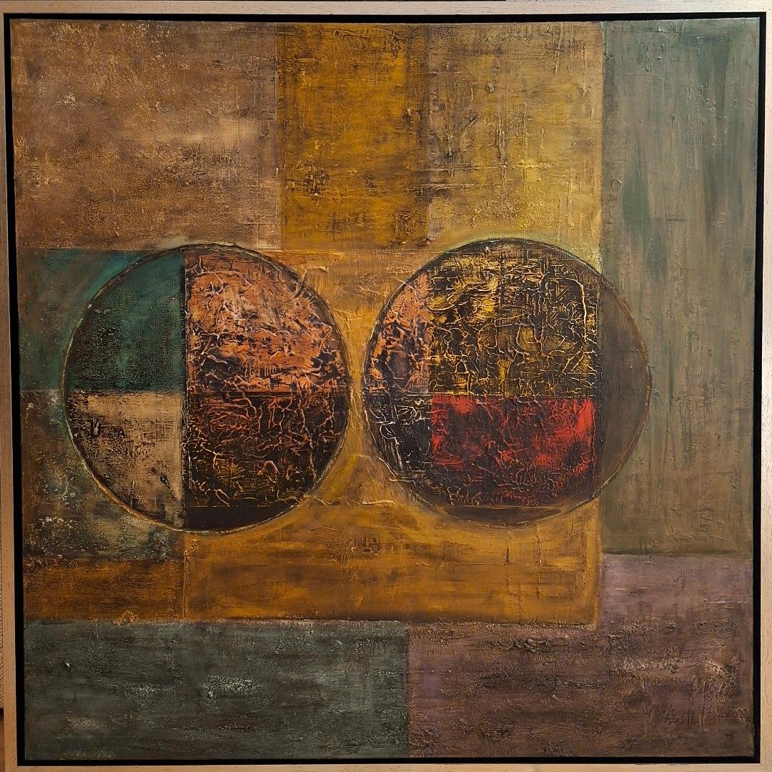 Between two worlds l 100x100 l Acrylic on canvas