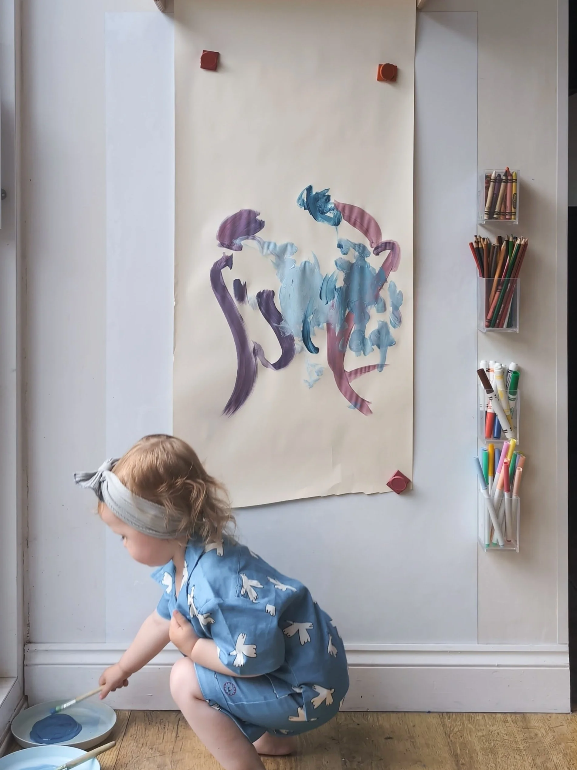 the "Blue Girl" original artwork