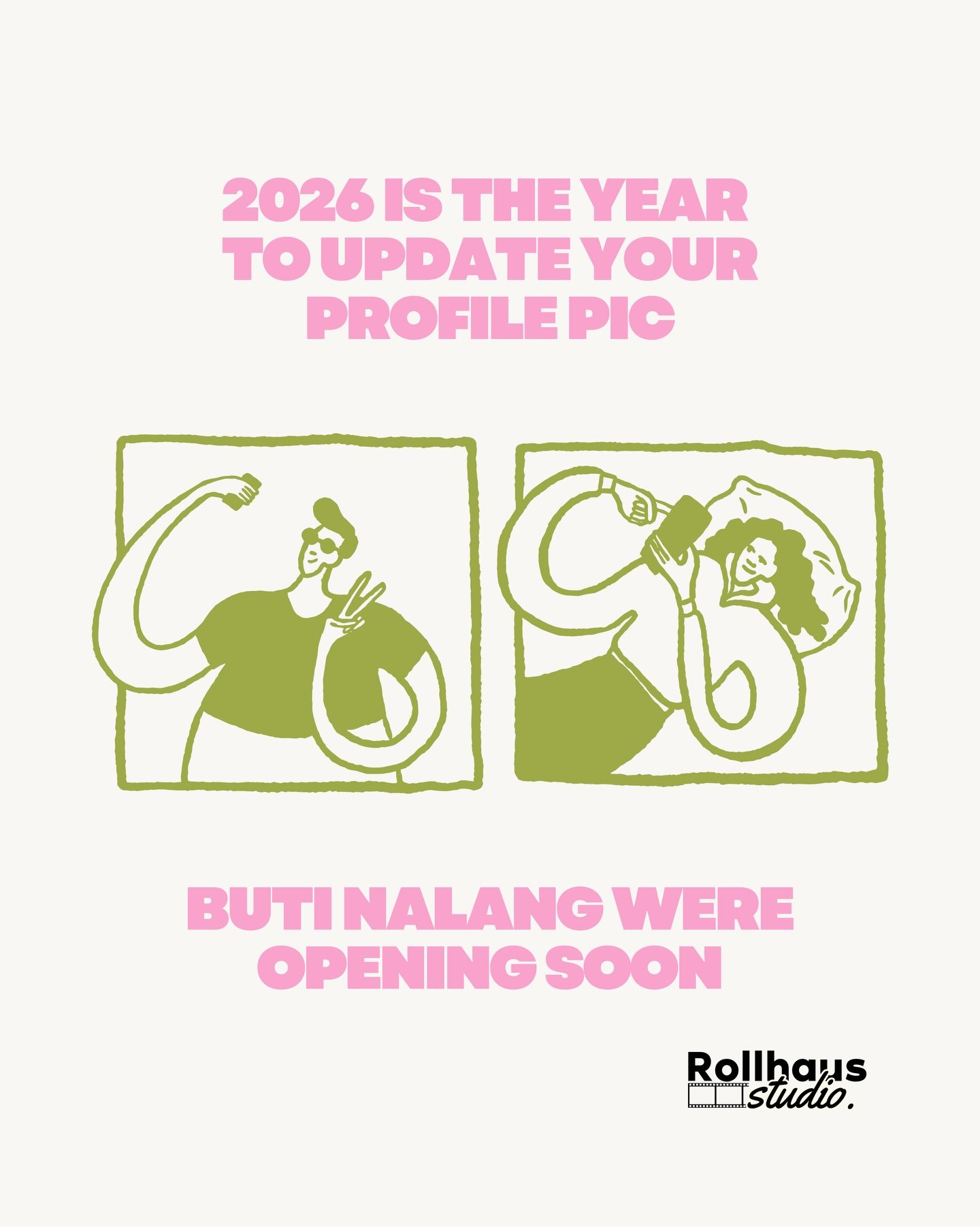 2026 is calling 📞✨
And when you finally hit &ldquo;Save Profile Picture,&rdquo; make sure it&rsquo;s with us.

#rollhausstudio #rollingsoon #selfshootstudio