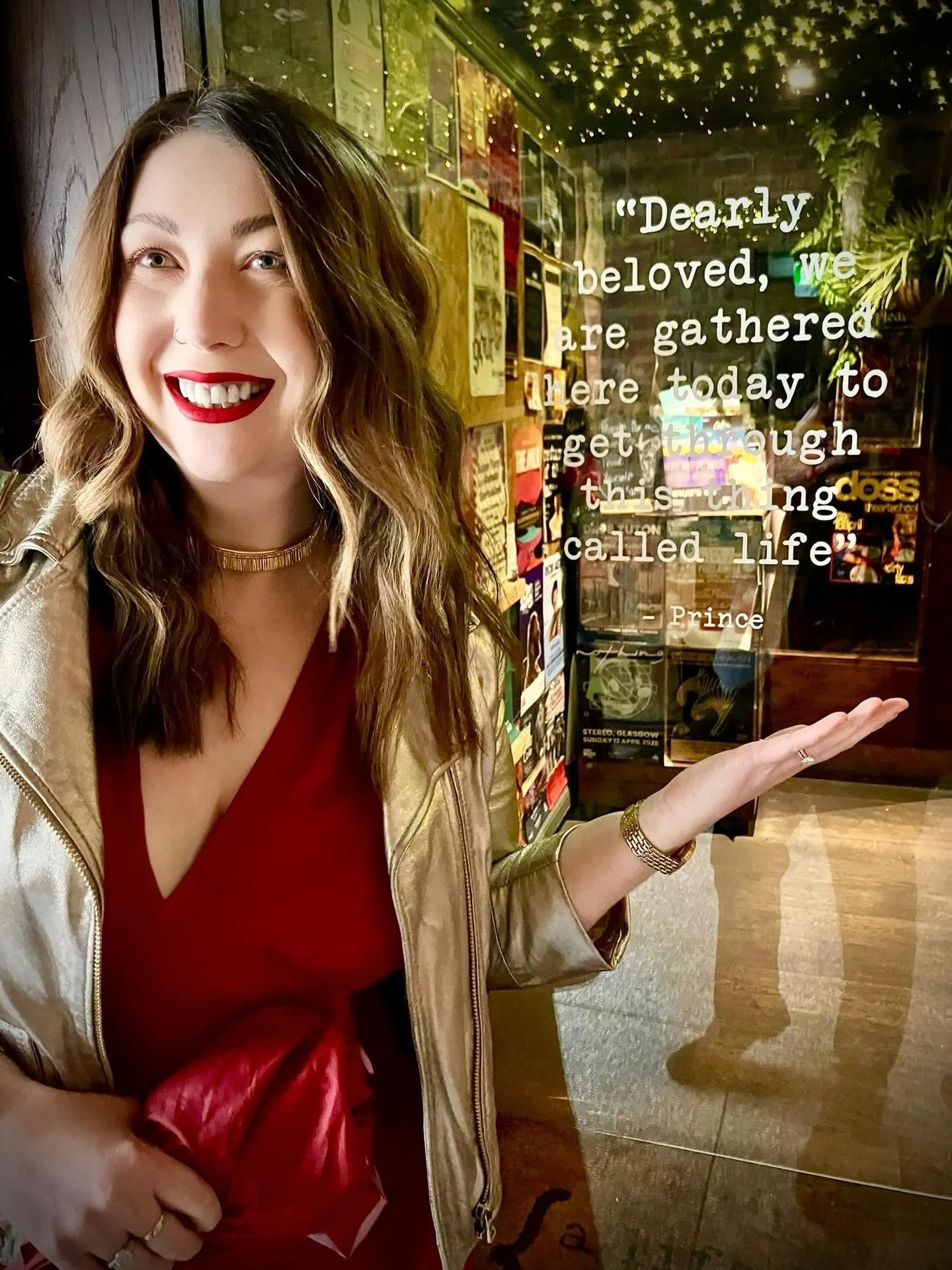 &lsquo;Dearly beloved, we are gathered here today to get through this thing called life&rsquo; - Prince. 

&hellip;and hopefully you do it together and with aplomb!